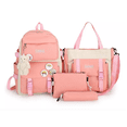 thumbnail image 1 of Mochilas Set 4 Pzs Escolar Bolsas Lapicera coral Malubero Set de Mochilas, 1 of 4