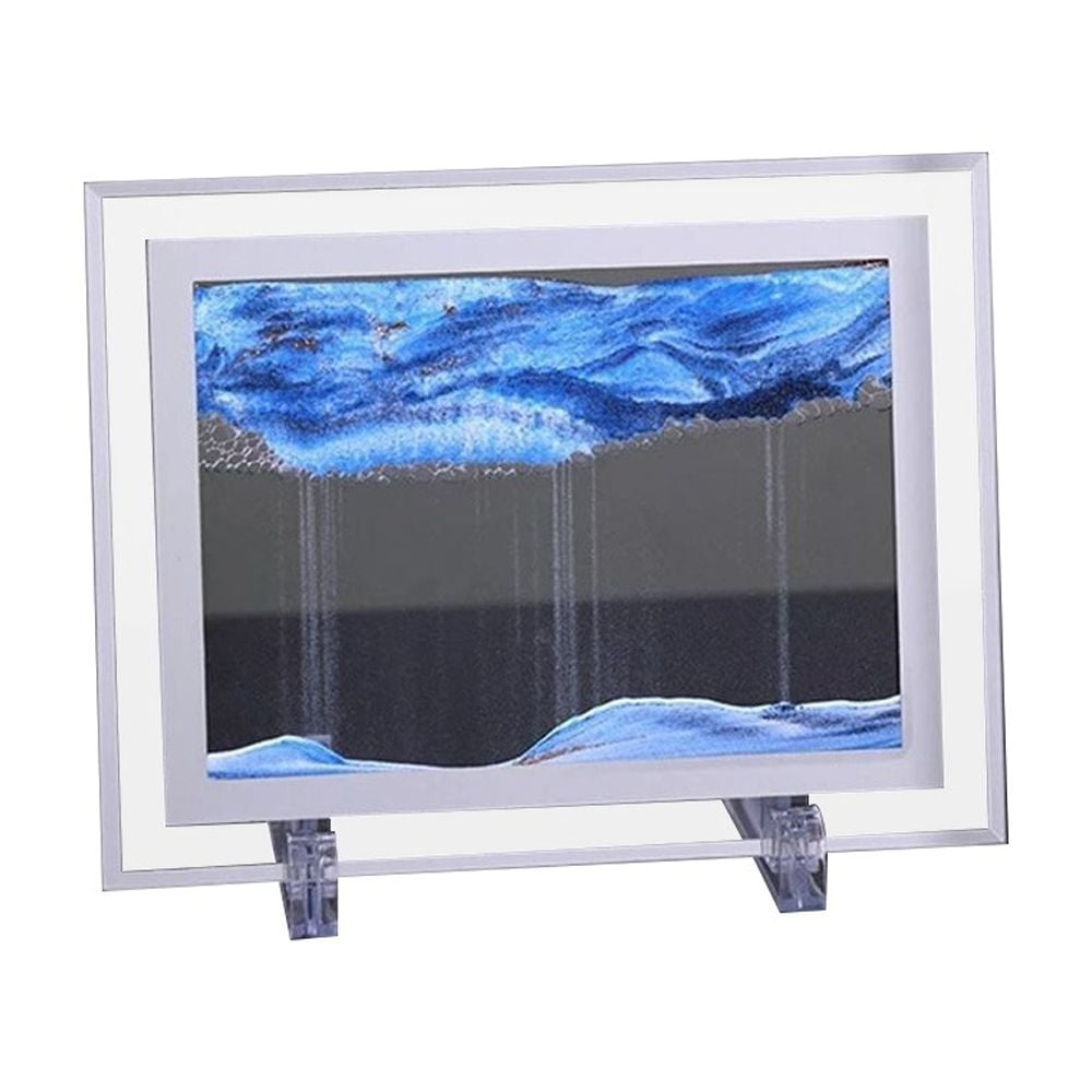 Gesuoke Dynamic 3D Moving Sand Art: Relaxing Quicksand Picture for Home & Office Decor!