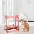 thumbnail image 1 of Cat Hammock Bed Scratching Rope Stable Frame Lounger Furniture Sleeping Beds Pet Pink, 1 of 10
