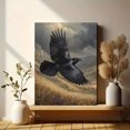 thumbnail image 6 of Raven Flying Canvas Wall Art Print, Nature Wall Art for Living Room Bedroom Office Hallway Home, 6 of 8