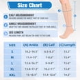 thumbnail image 2 of MARTINE MALL 1 Pair Closed Toe Medical Compression Stockings with Zipper,15-20 mmHg Knee High Compression Socks for Women Men, 2 of 7