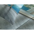 thumbnail image 4 of Ambesonne Seascape Quilted Bedspread Set 3 Pcs, Ocean Forest Apartment, Queen Size, Forest Green White, 4 of 5
