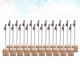 thumbnail image 2 of 20 PCS Wire Holder Memo Menu Clips Wooden Place Cards Wedding Table Name Holders Picture Clip Holder Stand Wire Photo Holder, 2 of 3