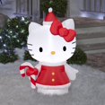 thumbnail image 2 of Figura Inflable Gemmy Hello Kitty con Vestido Navideño LED 107 cm, 2 of 3
