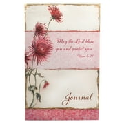 Christian Art Gifts Scripture Journal May The Lord Bless You Numbers 6:24 Bible Verse Pink Floral Inspirational Notebook,128 Ruled Pages Flexcover 5.5” x 8.5”