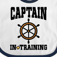 thumbnail image 4 of Inktastic Captain in Training Boys or Girls Baby Bib, 4 of 4