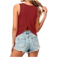 thumbnail image 5 of Sleeveless Tops for Women, Open Back Criss Cross Fashion Tank Tops, Trendy Workout Casual Outdoor Undershirts, 5 of 6