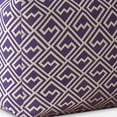 thumbnail image 3 of HomeRoots 518371 17 x 17 x 17 in. Purple & White Cotton Damask Pouf Ottoman, 3 of 3