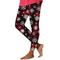 thumbnail image 2 of Zedker Women's Christmas Printing Casual Yoga Pants Tight Leggings Trousers with Pockets, 2 of 5