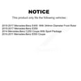 thumbnail image 2 of CMX Front Disc Brake Rotors and Ceramic Pads Kit for Car Mercedes-Benz C250 E400 E550 K8C-100708, 2 of 11
