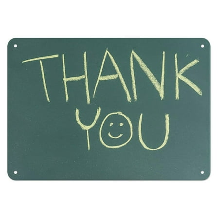 Metal Tin Sign,THANK YOU,For Home Bar Kitchen Counter Signs Garage Yard Door Rules Wall Decor Office Decor8×12 inch