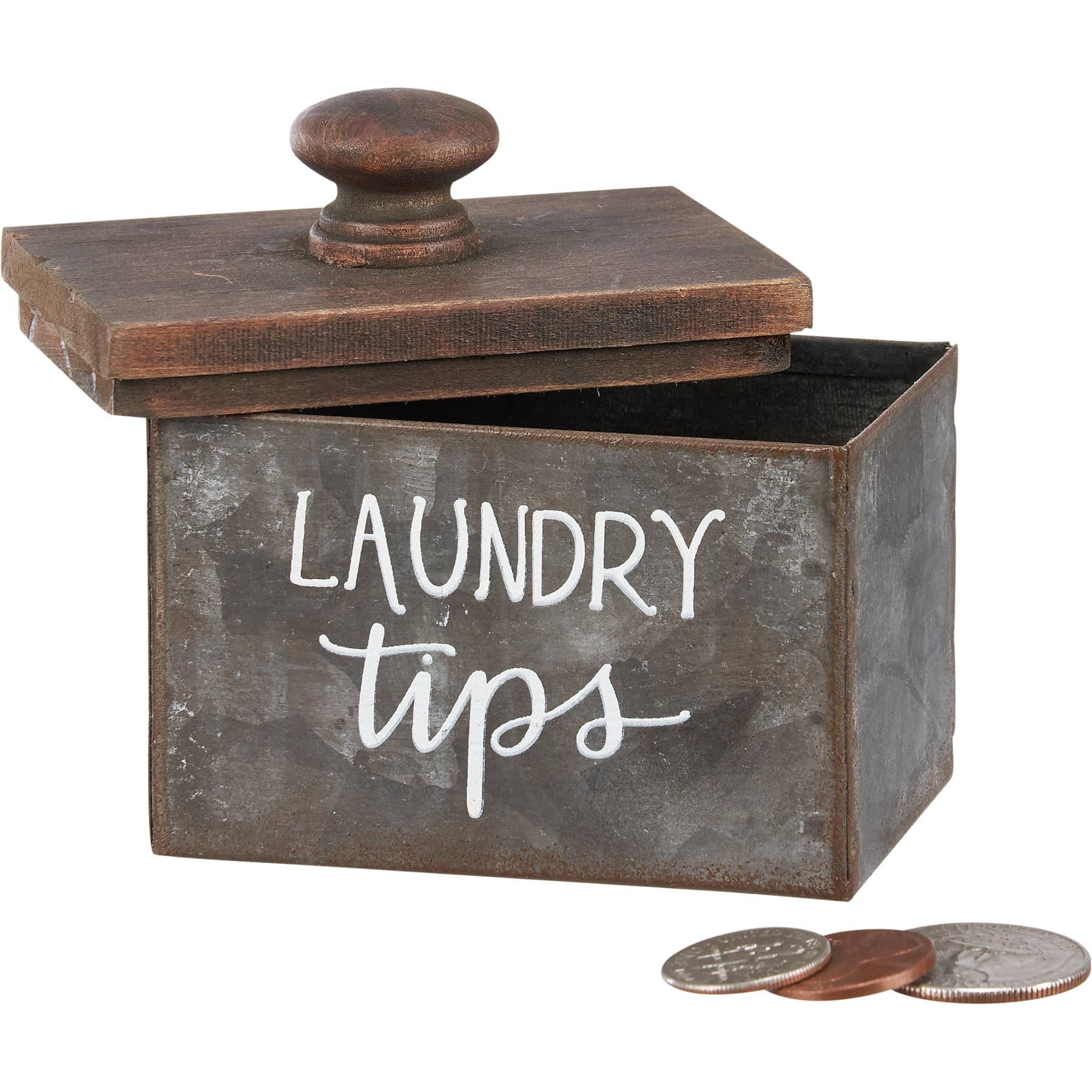 Dryer Sheets with Laundry Tips Bin
