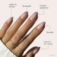 thumbnail image 4 of Cute Semi-Transparent, Short Almond Nails, Reusable | 15 Sizes - 30 Nail Kit with Glue, 4 of 4