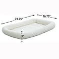 thumbnail image 5 of MidWest Homes For Pets, QuietTime Fleece Plastic Carrier Bolster Bed, Small Dogs, Fits 27 inch Crate, 5 of 6
