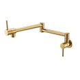 thumbnail image 2 of Pot Filler Tap Wall Mounted Foldable Kitchen Faucet Single Cold Single Hole Rose Gold Sink Tap Rotate Folding Spout Brass ,Easy to Operate, 2 of 5