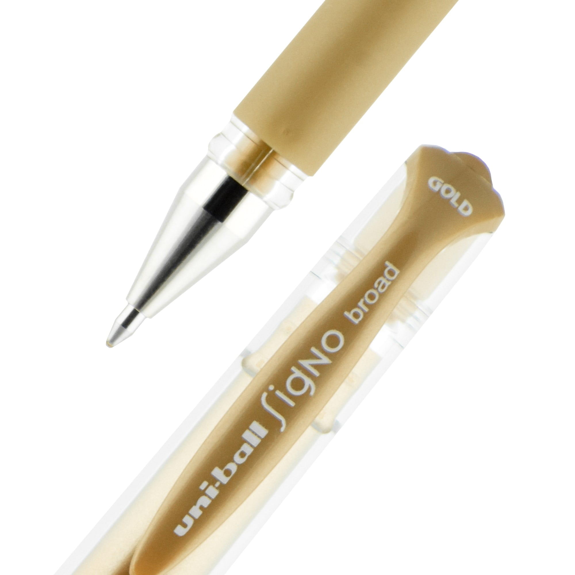 uniball Gel Impact Pens, Bold Point (1.0mm), Assorted Metallic Ink, 3 Count