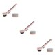 thumbnail image 5 of Inteprter Cepillo para fregar ollas con 2 cabezales de cepillo Fregadero Mango largo Fregador Cocina Herramienta de Rosa Type1 NO1, 5 of 6