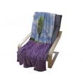 thumbnail image 4 of Scenic Summer Soft Flannel Fleece Throw Blanket, Lavender Field with a Tree and Sky, Cozy Plush for Indoor and Outdoor Use, 70" x 90", Violet Azure Blue, by Ambesonne, 4 of 6