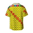 thumbnail image 7 of Picia Multiplication Table2 Men's Linen Shirts Short Sleeve Cuban Beach Shirts Casual Shirts Button Down Shirt for Men Beach Summer Wedding Shirt-3X-Large, 7 of 7