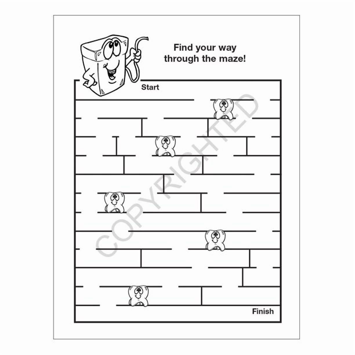 ZoCo: 25-Pack A Trip to the Dentist 16-Page Coloring & Activity Book Set