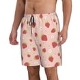 thumbnail image 2 of Naloa Strawberries Men's Beach Shorts, Surfing shorts, Swim trunks, Quick Dry Swim Trunks for Surfing Beach Fun - Large, 2 of 9