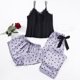 thumbnail image 3 of Pijama de Mujer Gibobby Dot Print Sexy Robe Lace Strap Ropa interior Pantalones cortos Pantalones largos 3PC, 3 of 4