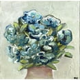 thumbnail image 3 of Chapman, Marcy 20x20 Black Modern Framed Museum Art Print Titled - Vase of Blues, 3 of 5