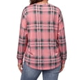 thumbnail image 4 of WellSize Plus Size Sweatshirts for Women Plaid Crewneck Long Sleeve Shirts Casual Fall Tunic Tops Lightweight Pullover Sweatshirts, 4 of 7