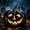 Black, variant on Halloween Resin Pumpkin Decor Carved Smiling Face Hollow Jack O Lantern Light Ready Pumpkin Ornament for Front Porch Mantel Shop Window Fall Harvest Indoor Outdoor Decoration