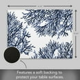thumbnail image 3 of Luxurious Blue Coral Vegan Leather Placemats 4 Pack Look and Feel of Genuine Leather Infused with Copper, 3 of 6