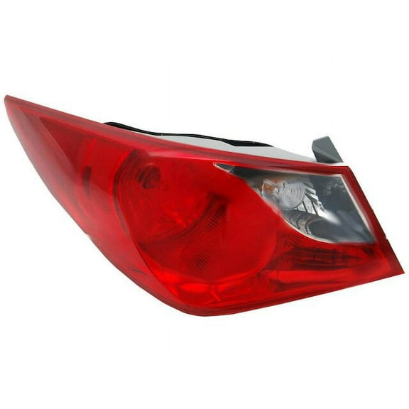 Left Outer Tail Light Assembly - Compatible with 2011 - 2014 Hyundai Sonata Sedan 2012 2013