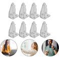 thumbnail image 4 of 8pcs Blinds Fixing Brackets Blinds Hooks Clear Plastic Valance Fixing Clips Blind Windows Tilt Hook For Home Shop, 4 of 5