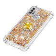 thumbnail image 4 of Funda para Motorola Moto G30/G10 con Brillo Líquido Flotante, Purpurina, Parachoques y Anillo Giratorio Soporte, 4 of 5