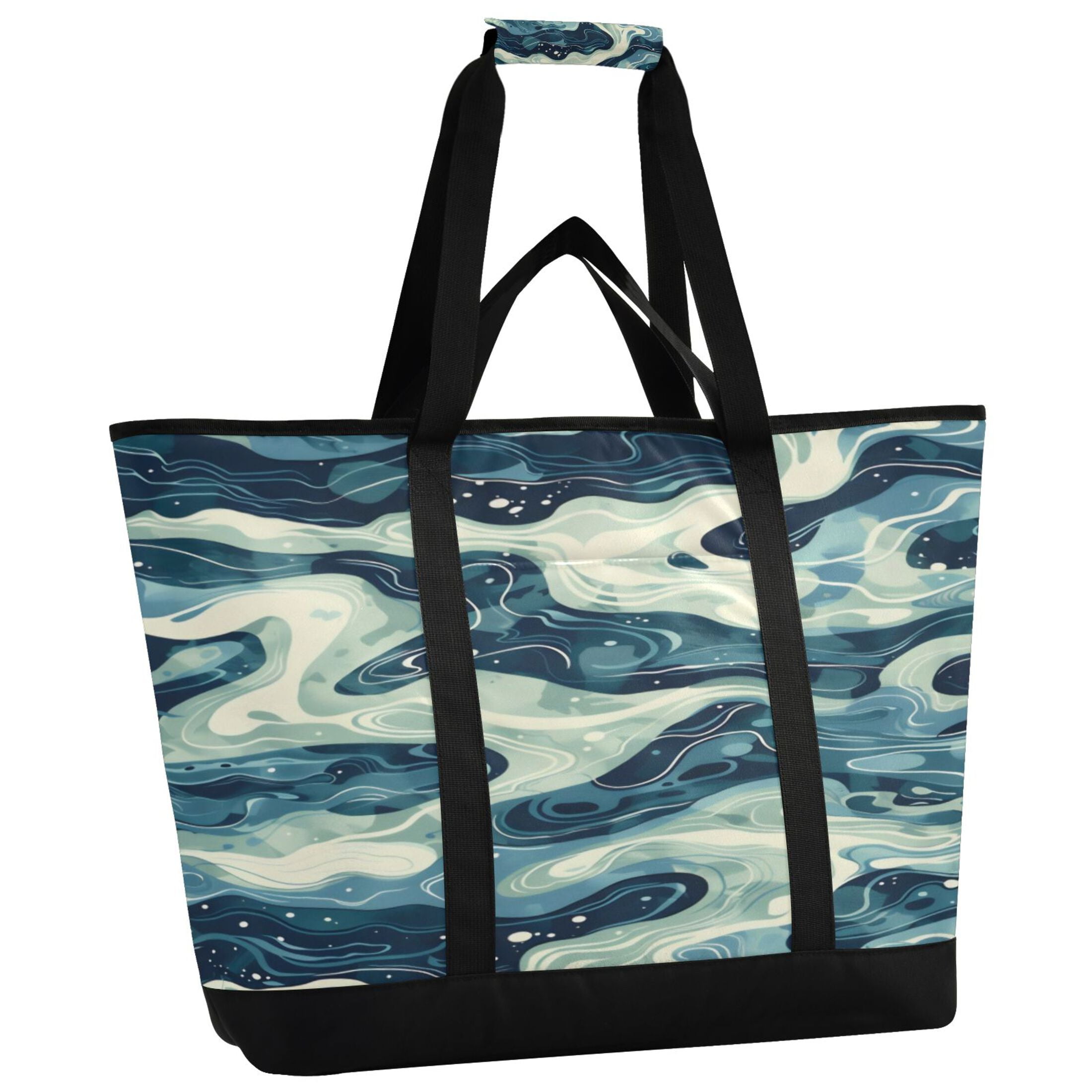 Large Hand-held Ice Pack Picnic Bag Insulation and Refrigeration Suitable for Shopping Picnics and Camping Green River