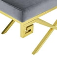 thumbnail image 5 of Modway Rove Velvet Performance Velvet Bench in Gold Gray, 5 of 6