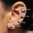 thumbnail image 6 of Pompeii 1 - 8Ct Cushion Cut Diamond Studs 14k Gold Lab Grown Women's Earrings (,VS1-VS2), 6 of 6