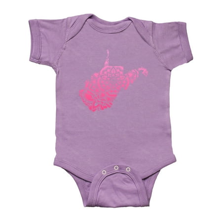 

Inktastic West Virginia Silhouette Mandala Gift Baby Boy or Baby Girl Bodysuit