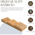 thumbnail image 3 of Organiseur de Tiroir en Bambou avec Bloc et Ensemble de Couteaux, 3 of 6
