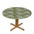 thumbnail image 3 of Nawypu  Mushrooms Olive Green Round Fitted Table Cloth Cover, Round Fitted Tablecloth with Elastic, Table Cloth Round Cover, Elastic Tablecloth for Round Tables, 3 of 7