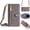 Gray, variant on ELEHOLD for Google Pixel 10 /10 Pro Wallet Case Crossbody, Zipper Phone Case with Card Holder Large Capacity Wrist Strap Leather Purse Cover for Women Men for Google Pixel 10 /10 Pro ,Black