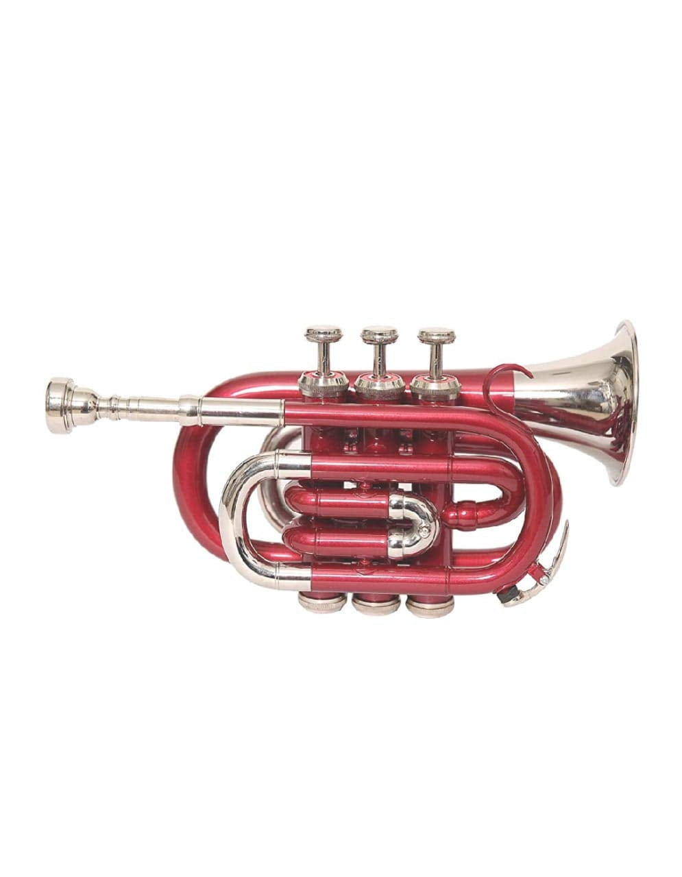 Pocket Trumpet Bb RED NICKEL Flat Case + MP-78 Sale Percentage On