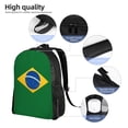 thumbnail image 4 of Brazil Flag Backpack Travel Bag For Men Women Lightweight Back Pack With Laptop Compartmen, 4 of 7