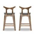 thumbnail image 4 of Ashcroft Murphy Fabric Upholstered Bar Stool in Gray, 4 of 4
