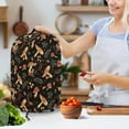 thumbnail image 3 of FKELYI Retro Mushroom Leaf Print Blender Dust Cover with Handle Anti Splash Water Resistant Blender Mixer Protector Covers for Kitchen Appliance Dustproof Cover, 3 of 6