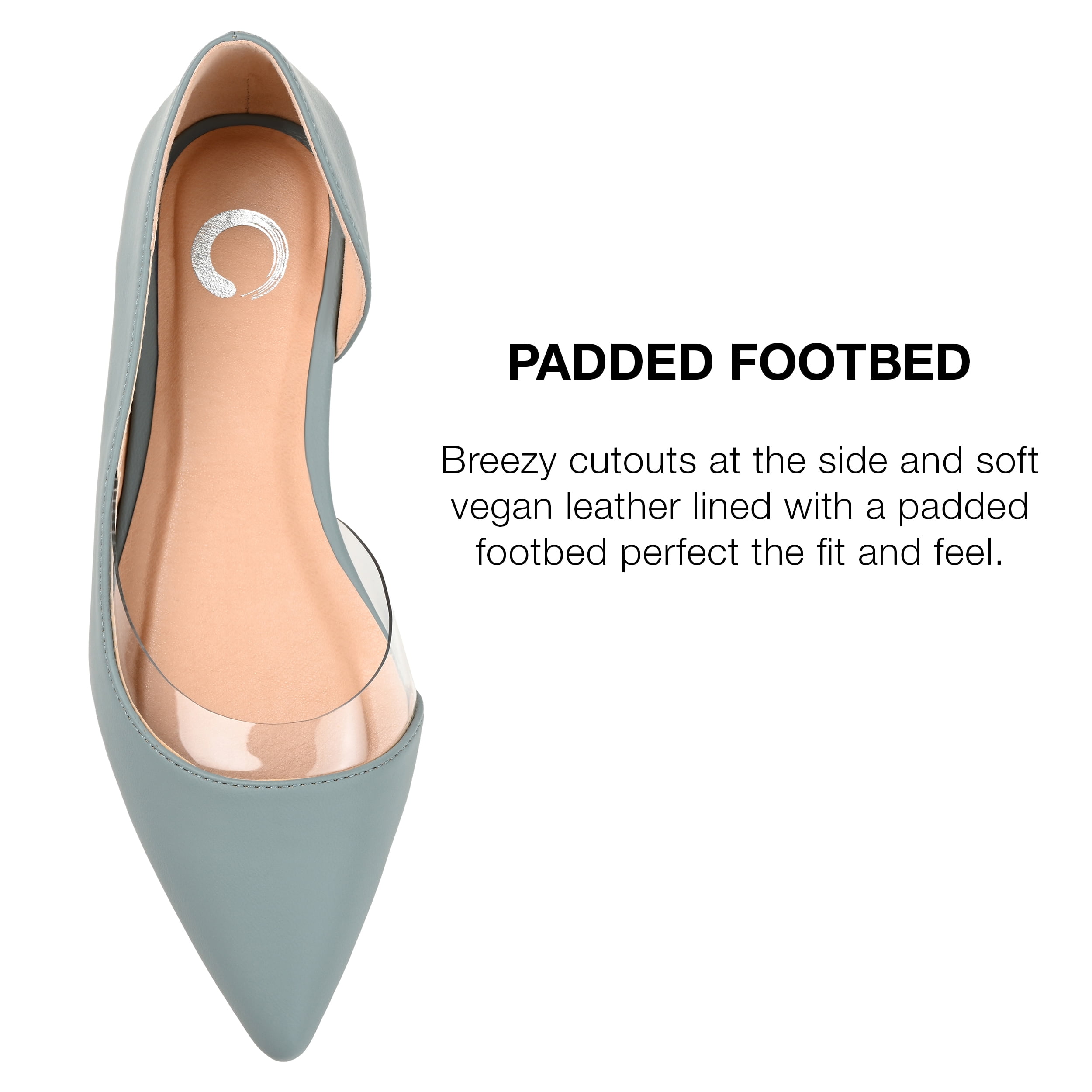 Journee Collection Womens Mikki Ballet Pointed Toe Slip On Flats