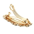 thumbnail image 5 of Unique Bargains Hair Barrettes Accessories for Women Hair Clips Sparkly sparkling Rhinestones Hairpin 3 Pcs Coffee Color, 5 of 7