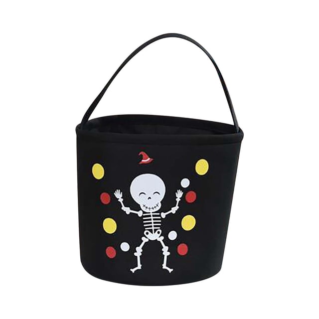 Decoración de Halloween Decoraciones de Halloween Bolsa de dulces de Halloween Cubo de dulces Accesorios de decoración Cesta de mano para niños(Buy 2 Get 1 Free)