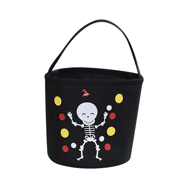 Decoración de Halloween Decoraciones de Halloween Bolsa de dulces de Halloween Cubo de dulces Accesorios de decoración Cesta de mano para niños