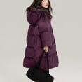 thumbnail image 4 of KAUOD Teen Girls Long Puffer Coats Winter Waterproof Padded Insulated Ski Jackets Kids Quilted Knee Length down Outwear, 4 of 7