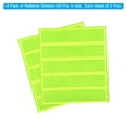 thumbnail image 3 of Uxcell 40 Pcs 4.52x0.98" Reflective Adhesive Sticker for Hat Bicycle Fluorescent Yellow, 3 of 7